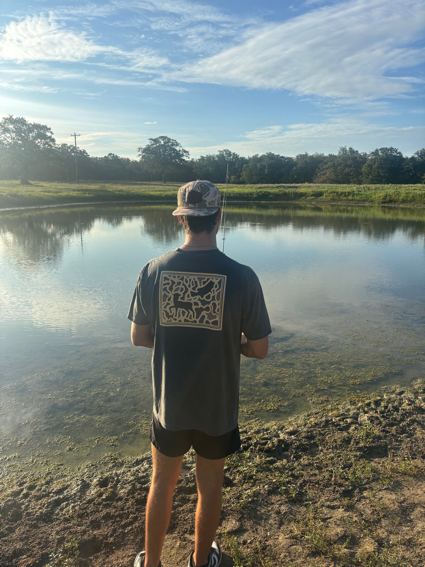 Cast & Feed Pocket Tee - Camo