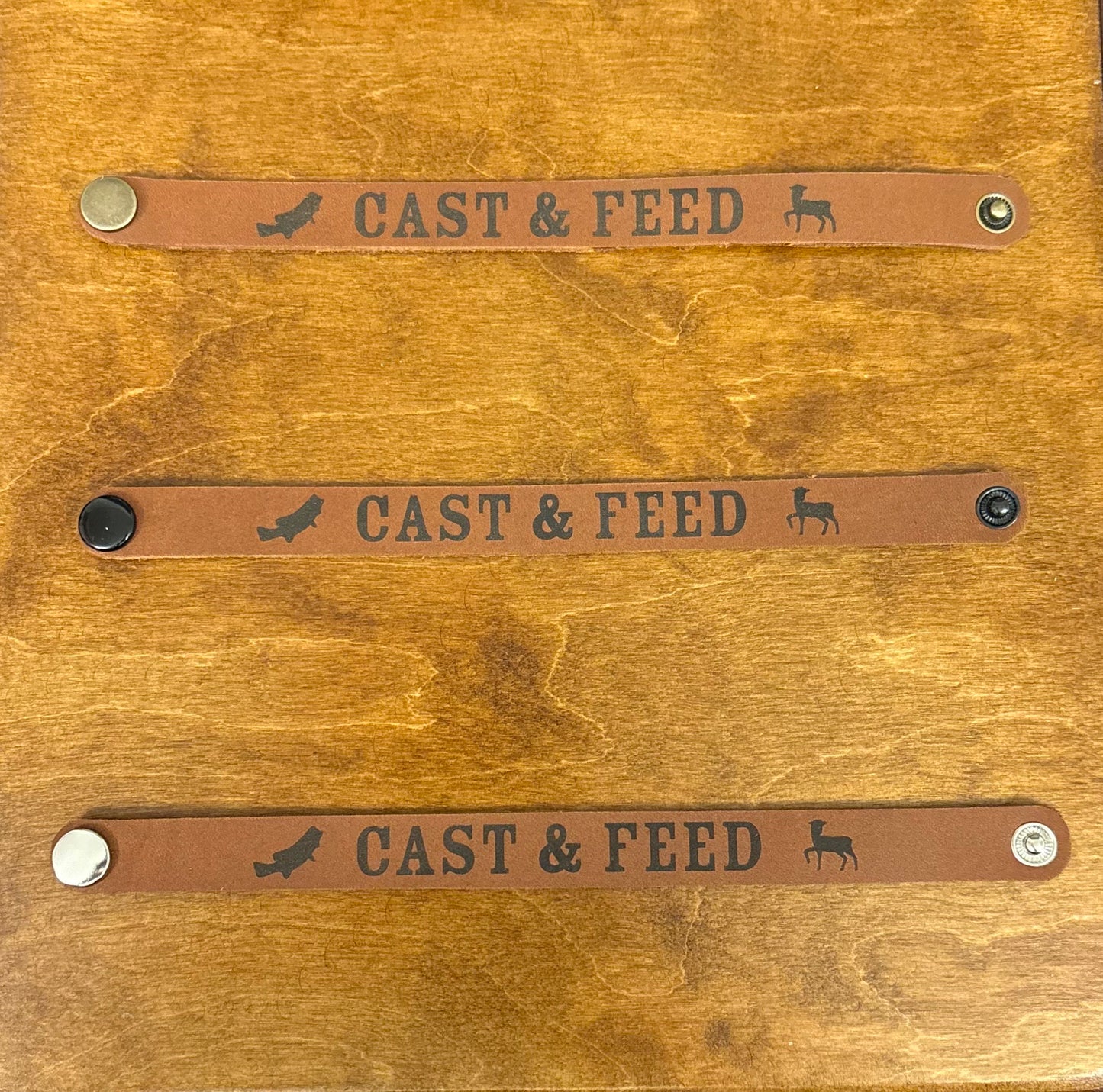 Cast & Feed Leather Bracelet