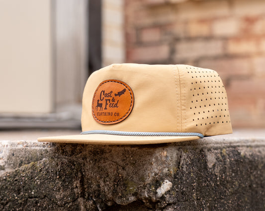 Cast & Feed Hat (Straw/Silver)