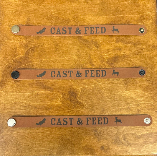 Cast & Feed Leather Bracelet